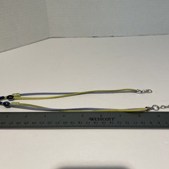 Zevar By Treska Necklace Silver Glass Beads Multicolor Statement Piece Boho NWT! - Picture 9 of 11